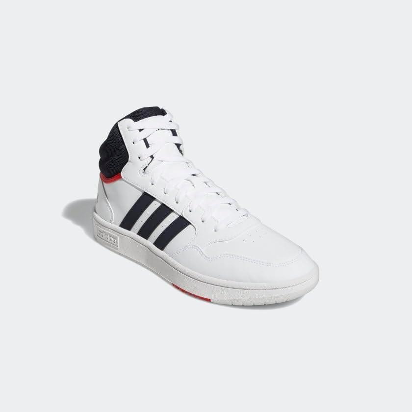 imageadidas Mens Hoops 30 Mid Basketball ShoeWhiteLegend InkLegend Ink
