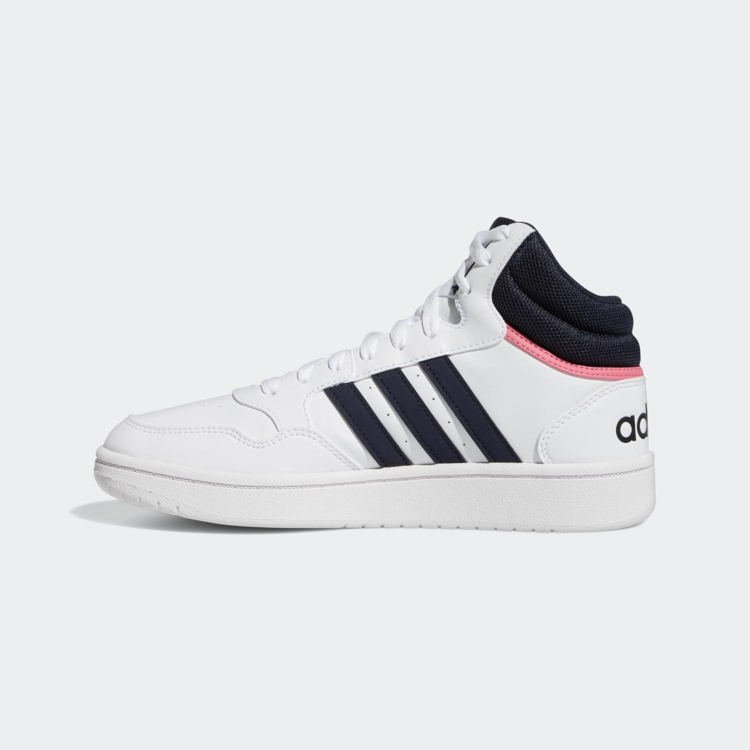 imageadidas Mens Hoops 30 Mid Basketball ShoeWhiteLegend InkWhite