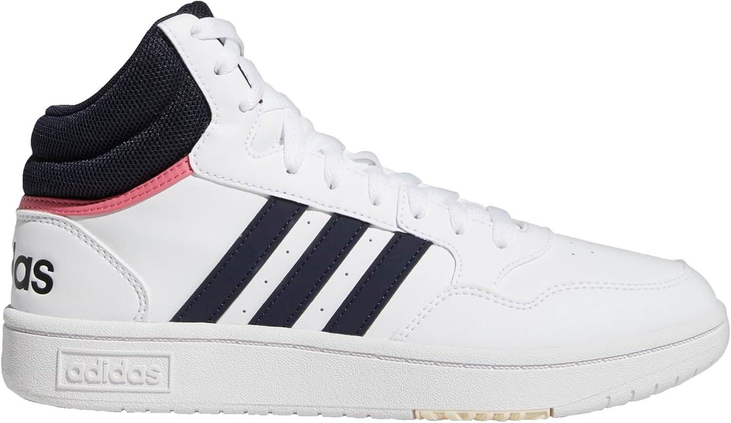 imageadidas Mens Hoops 30 Mid Basketball ShoeWhiteLegend InkWhite