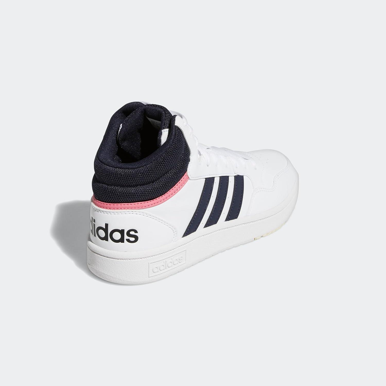 imageadidas Mens Hoops 30 Mid Basketball ShoeWhiteLegend InkWhite