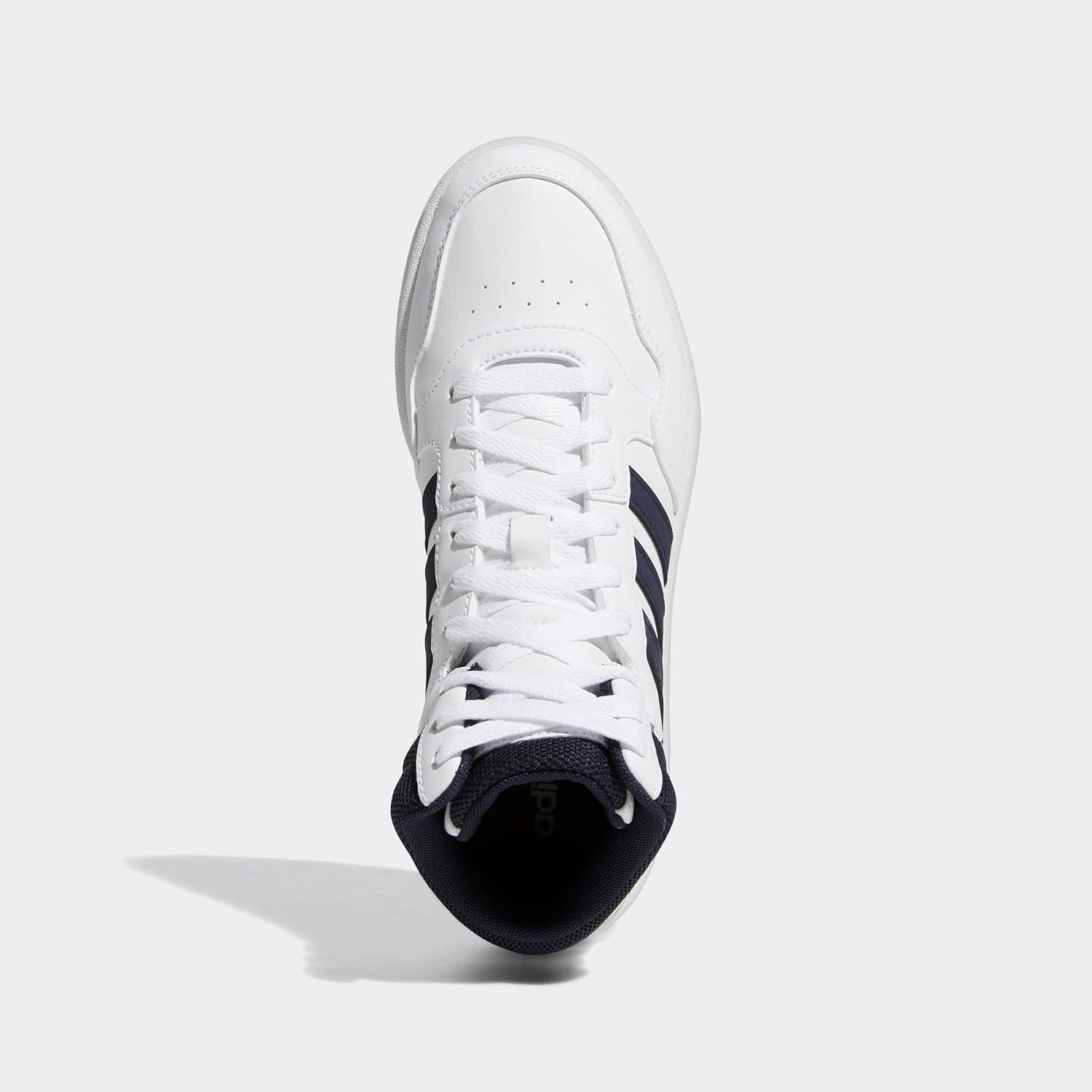 imageadidas Mens Hoops 30 Mid Basketball ShoeWhiteLegend InkWhite