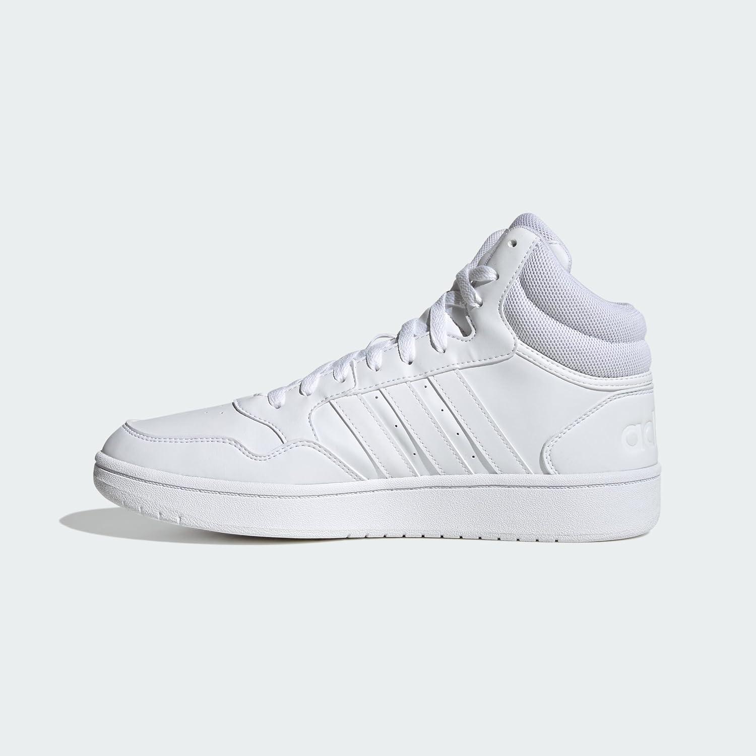 imageadidas Mens Hoops 30 Mid Basketball ShoeWhiteWhiteWhite