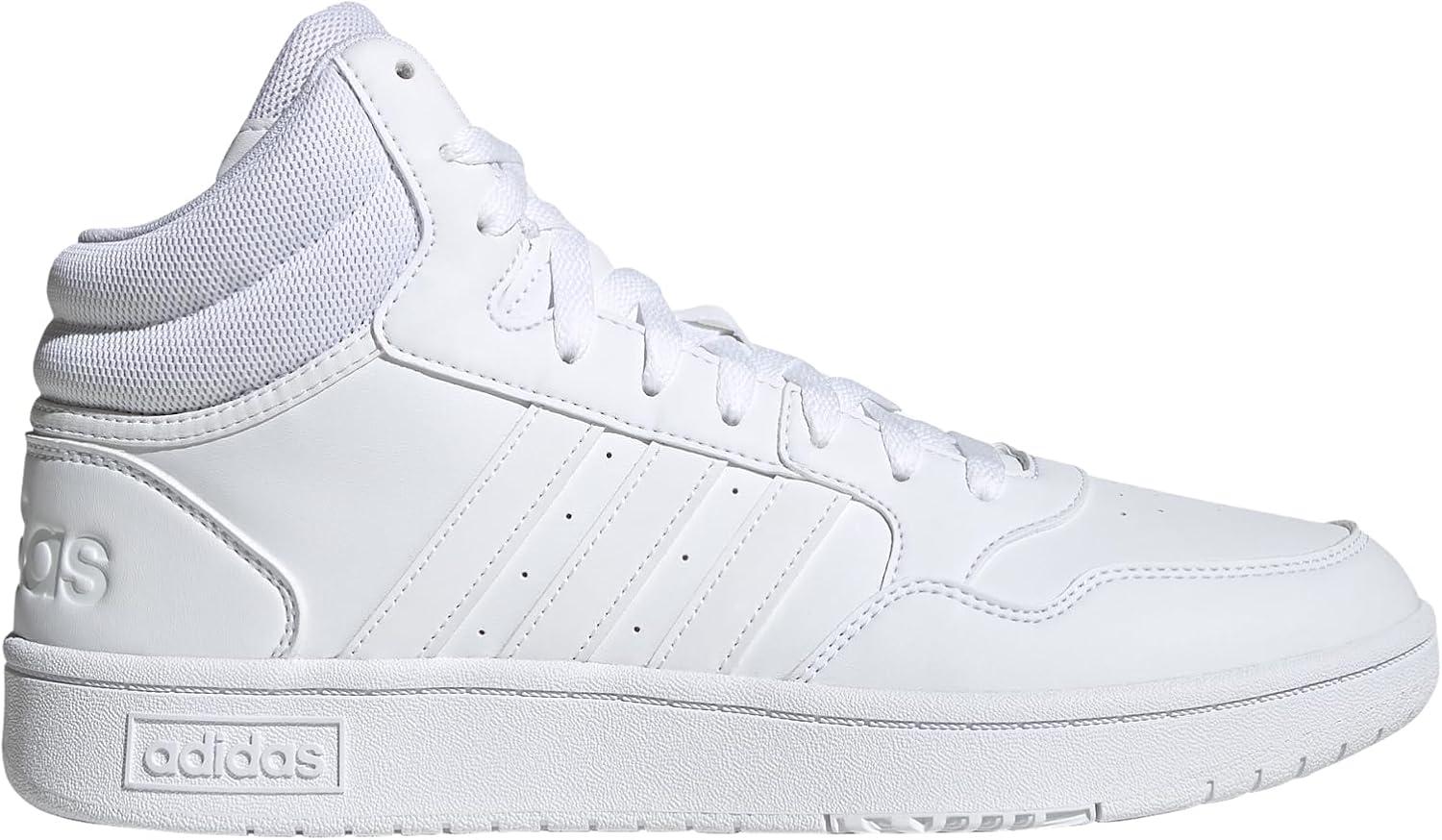 imageadidas Mens Hoops 30 Mid Basketball ShoeWhiteWhiteWhite