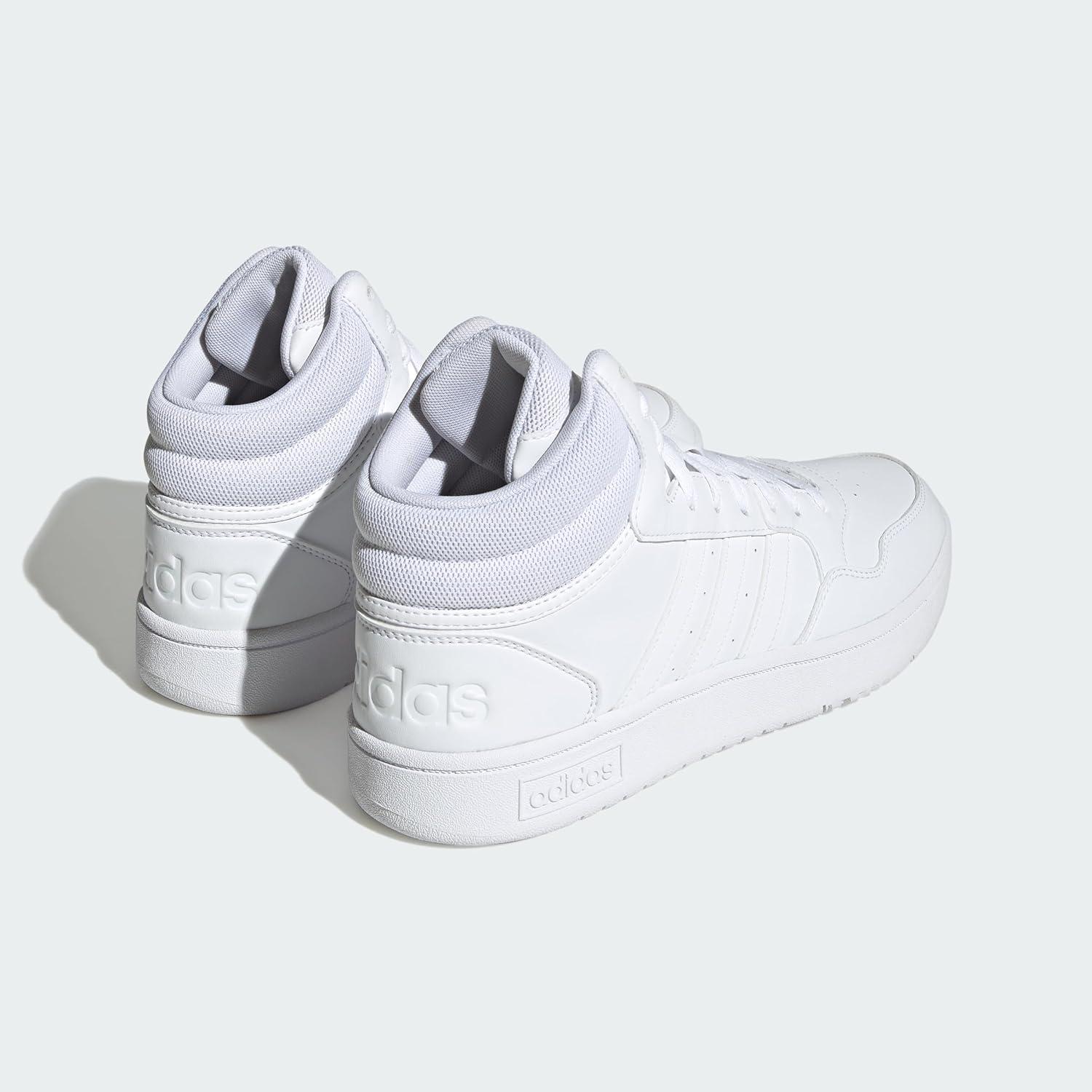 imageadidas Mens Hoops 30 Mid Basketball ShoeWhiteWhiteWhite