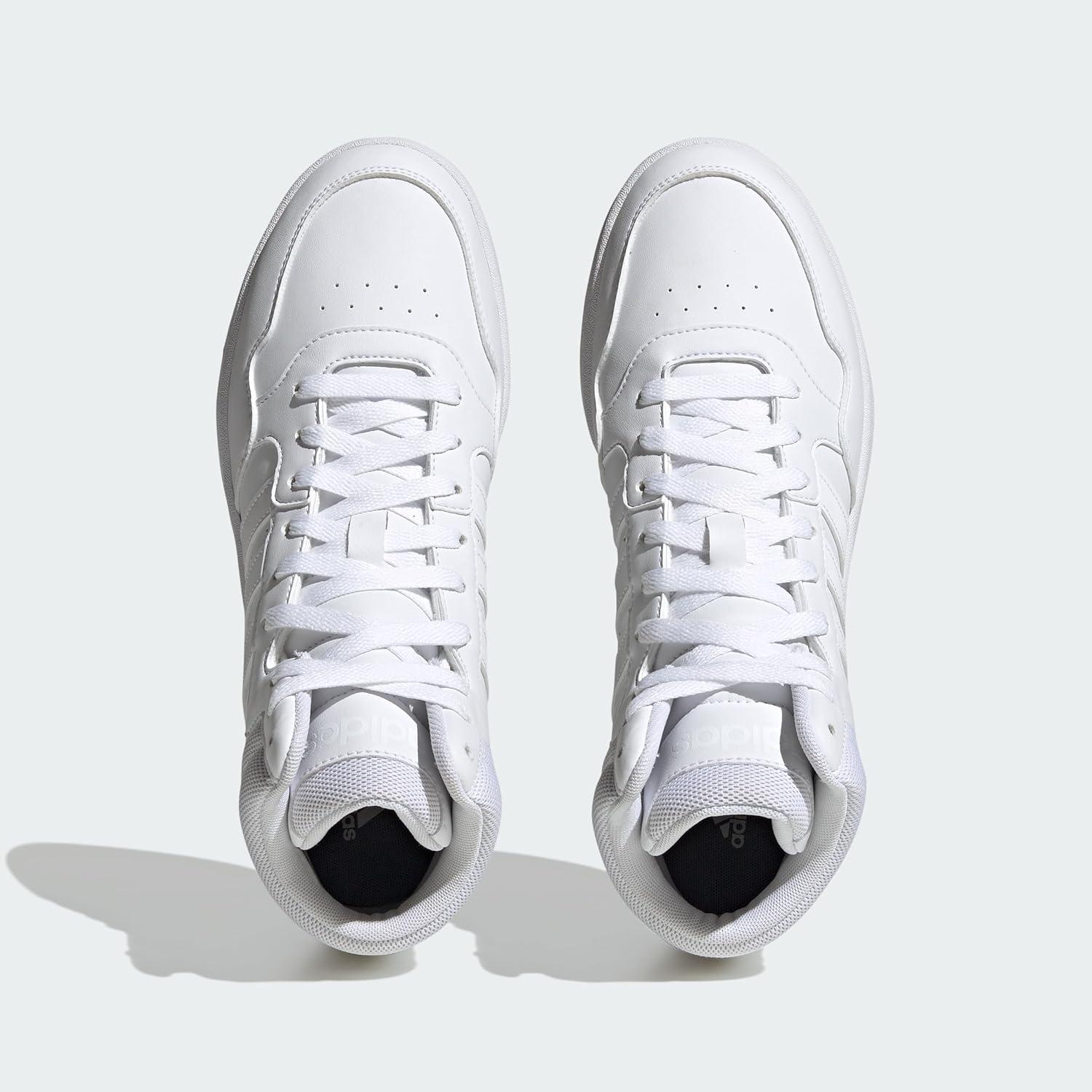 imageadidas Mens Hoops 30 Mid Basketball ShoeWhiteWhiteWhite