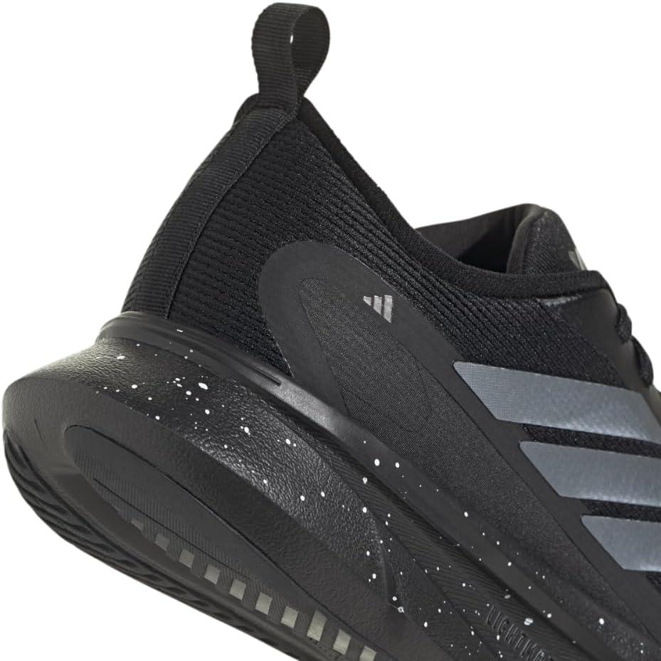 imageadidas Mens Jogit Running SneakerBlackIron MetallicWhite