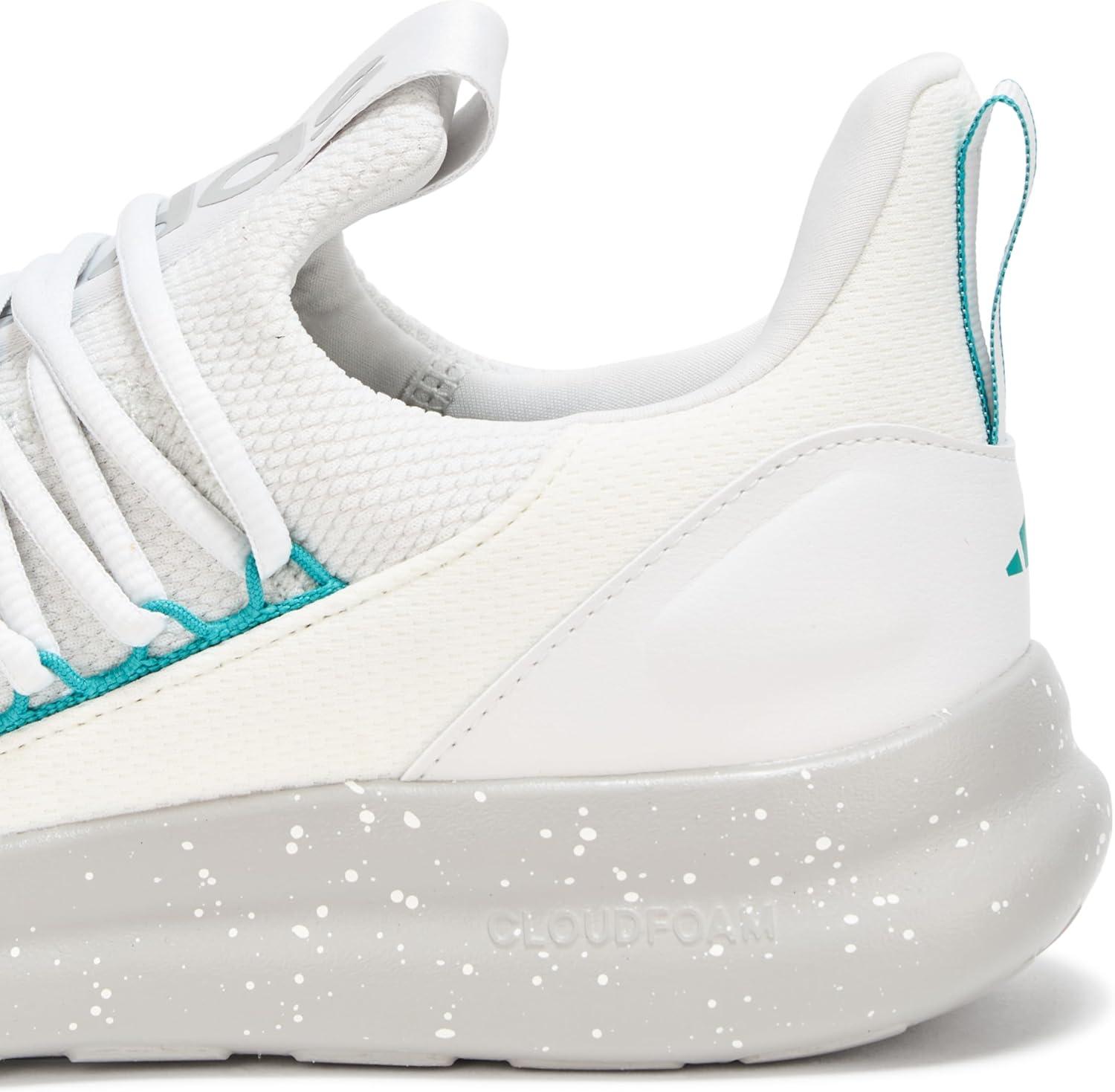 imageadidas Mens Lite Racer Adapt 70 SneakerCrystal WhitePure TealGrey