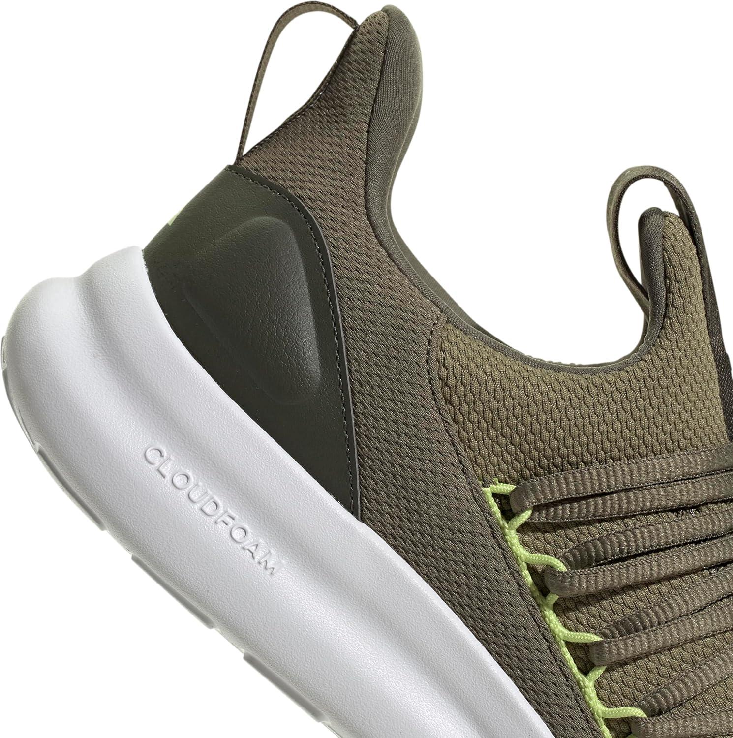 imageadidas Mens Lite Racer Adapt 70 SneakerOlive StrataNight CargoPulse Lime