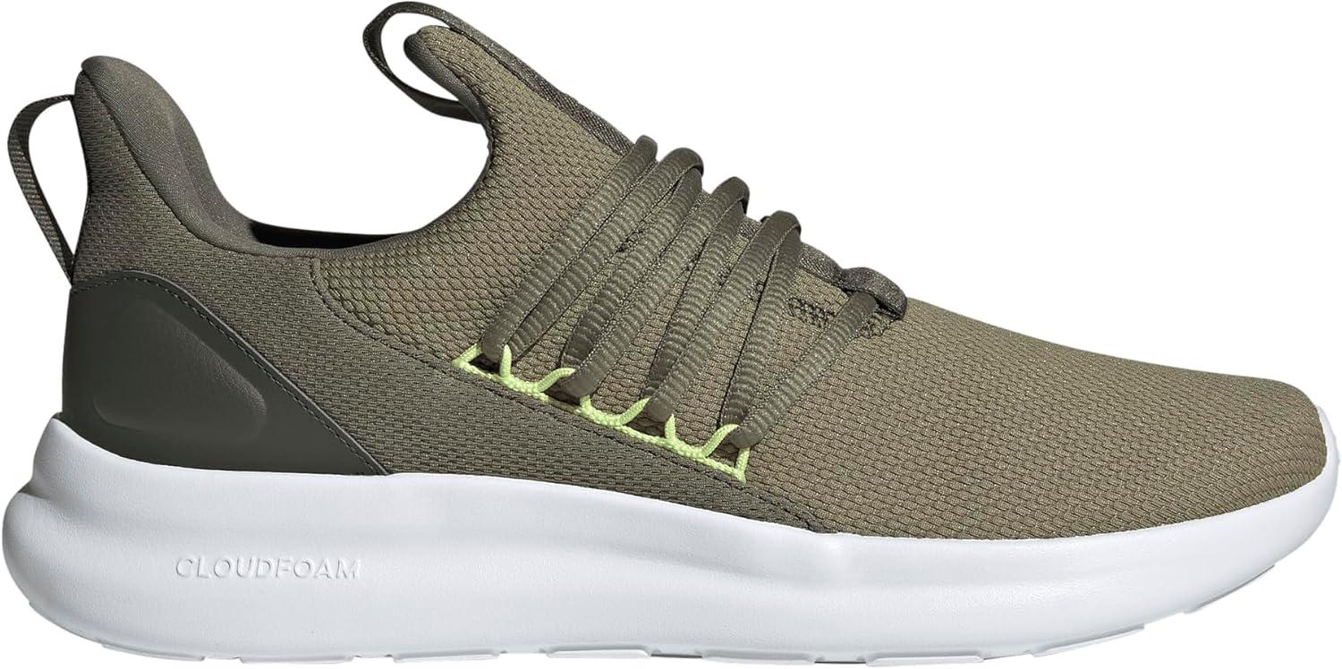 imageadidas Mens Lite Racer Adapt 70 SneakerOlive StrataNight CargoPulse Lime
