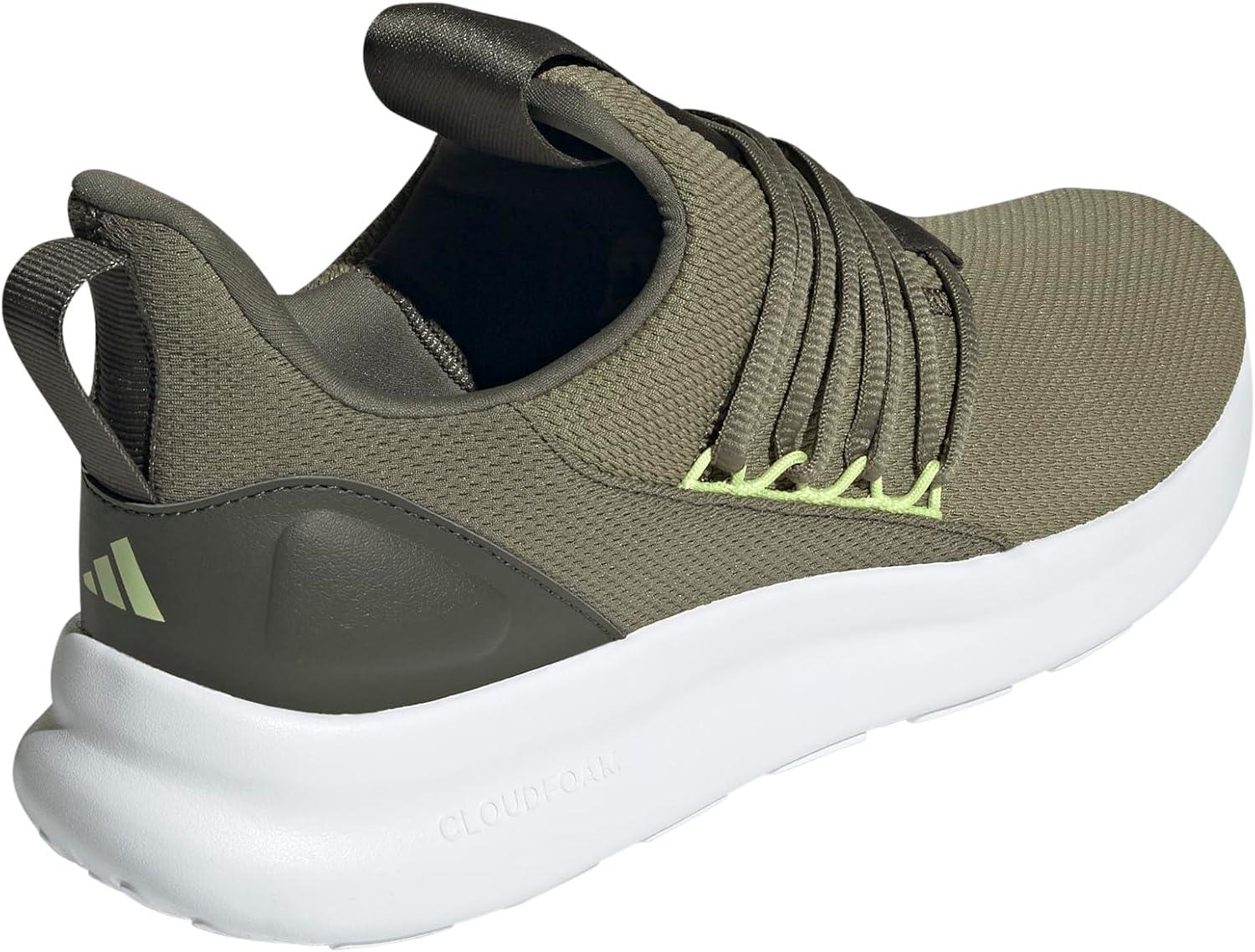 imageadidas Mens Lite Racer Adapt 70 SneakerOlive StrataNight CargoPulse Lime