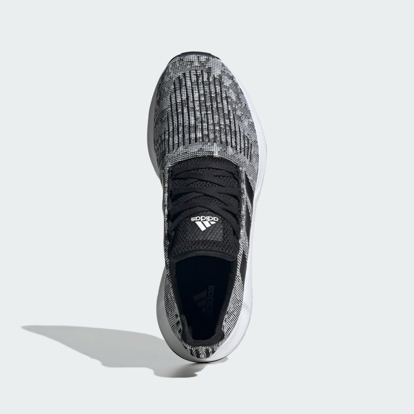 imageadidas Mens Swift Run 10 SneakerBlackBlackWhite