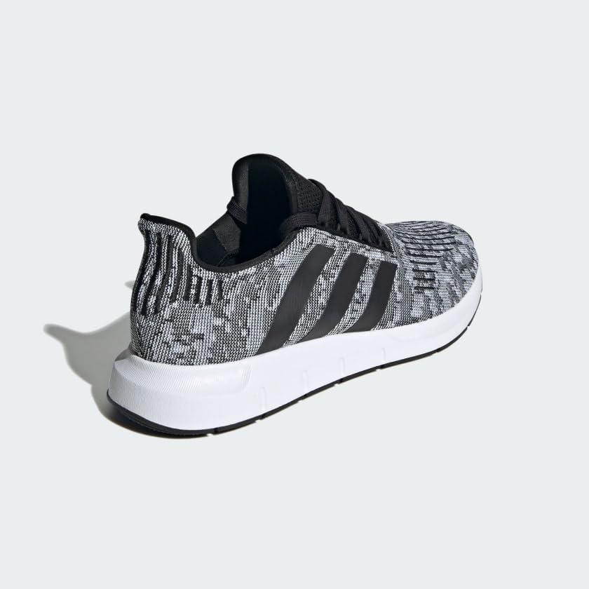 imageadidas Mens Swift Run 10 SneakerBlackBlackWhite