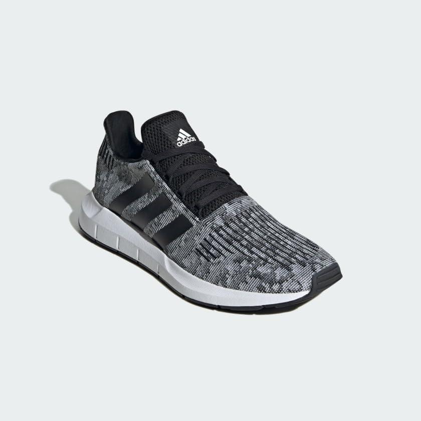 imageadidas Mens Swift Run 10 SneakerBlackBlackWhite