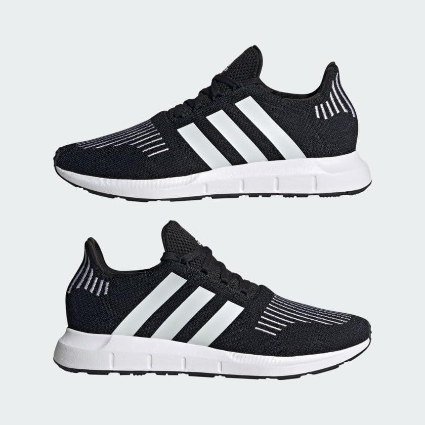 imageadidas Mens Swift Run 10 SneakerBlackWhiteWhite
