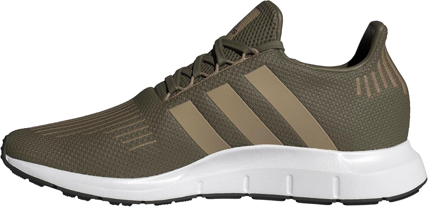 imageadidas Mens Swift Run 10 SneakerOlive StrataBlanch CargoWhite