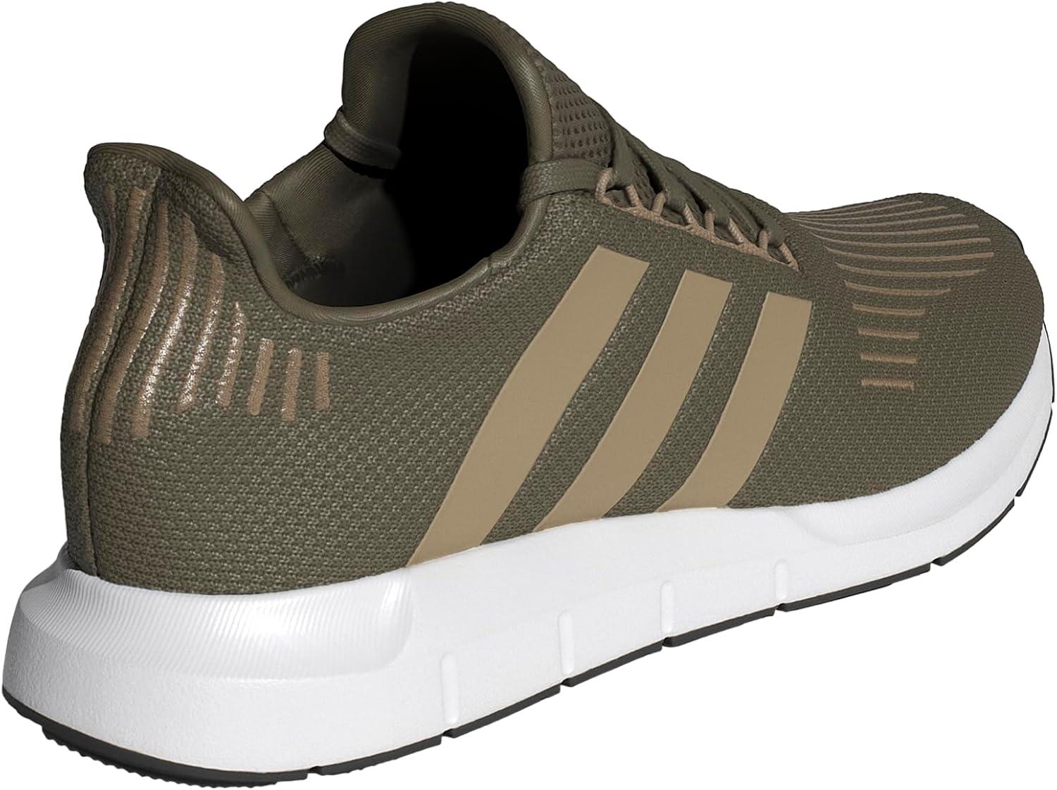 imageadidas Mens Swift Run 10 SneakerOlive StrataBlanch CargoWhite
