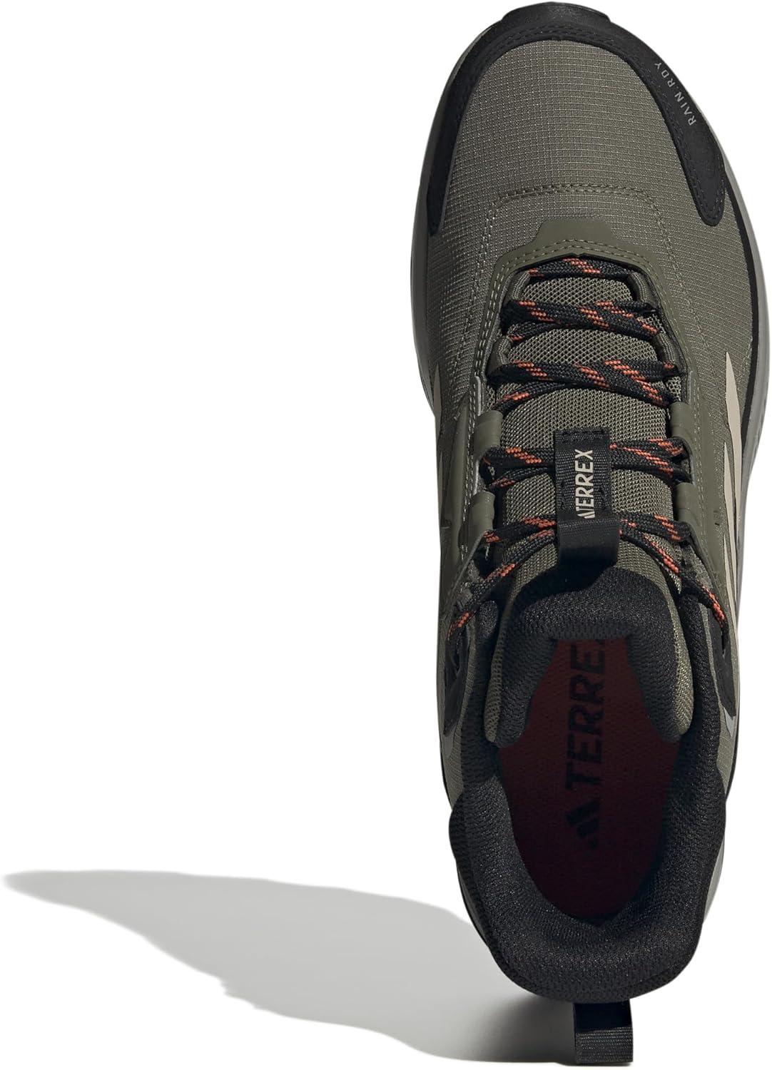 imageadidas Mens Terrex Anylander Mid Top Rainrdy HikingOlive StrataWonder BeigeBlack