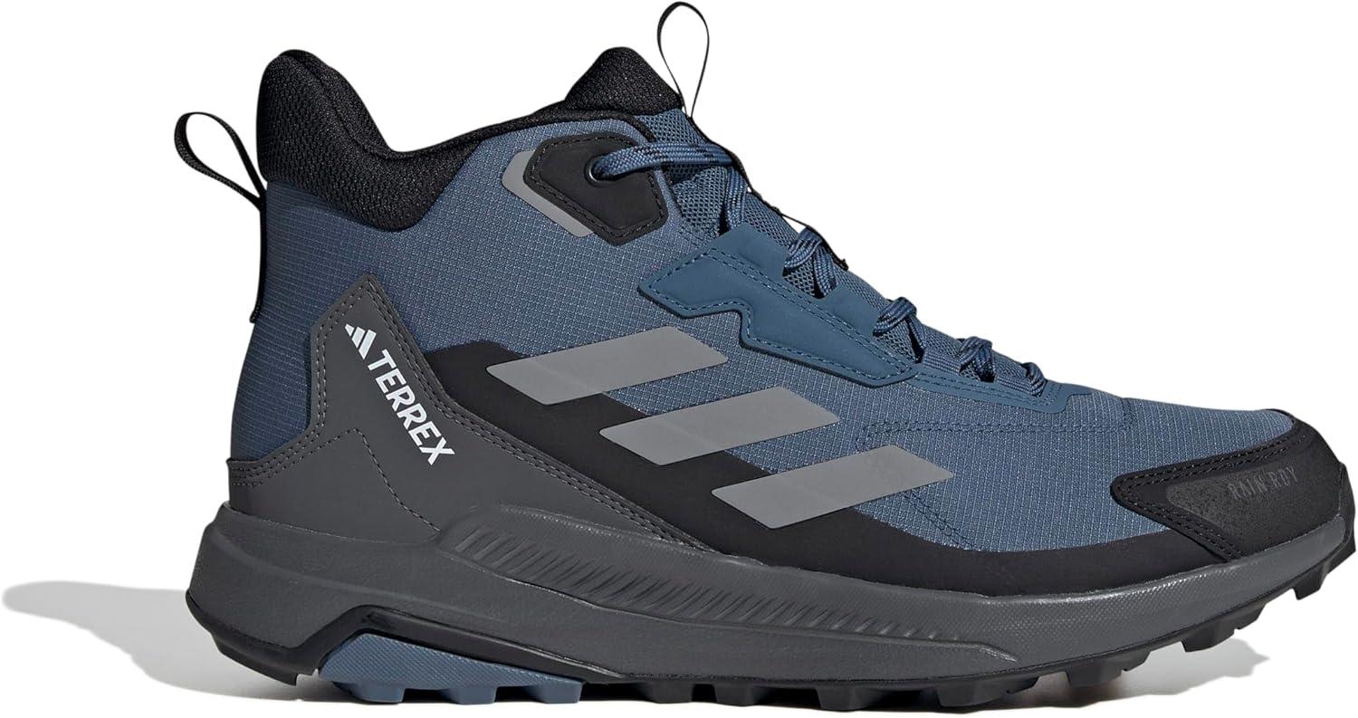 imageadidas Mens Terrex Anylander Mid Top Rainrdy HikingWonder SteelGreyBlack