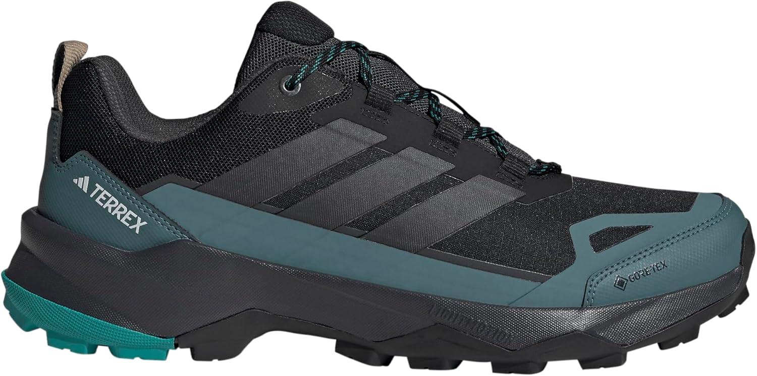 imageadidas Mens Terrex Skychaser Ax5 Goretex Hiking ShoeBlackCarbonPure Teal