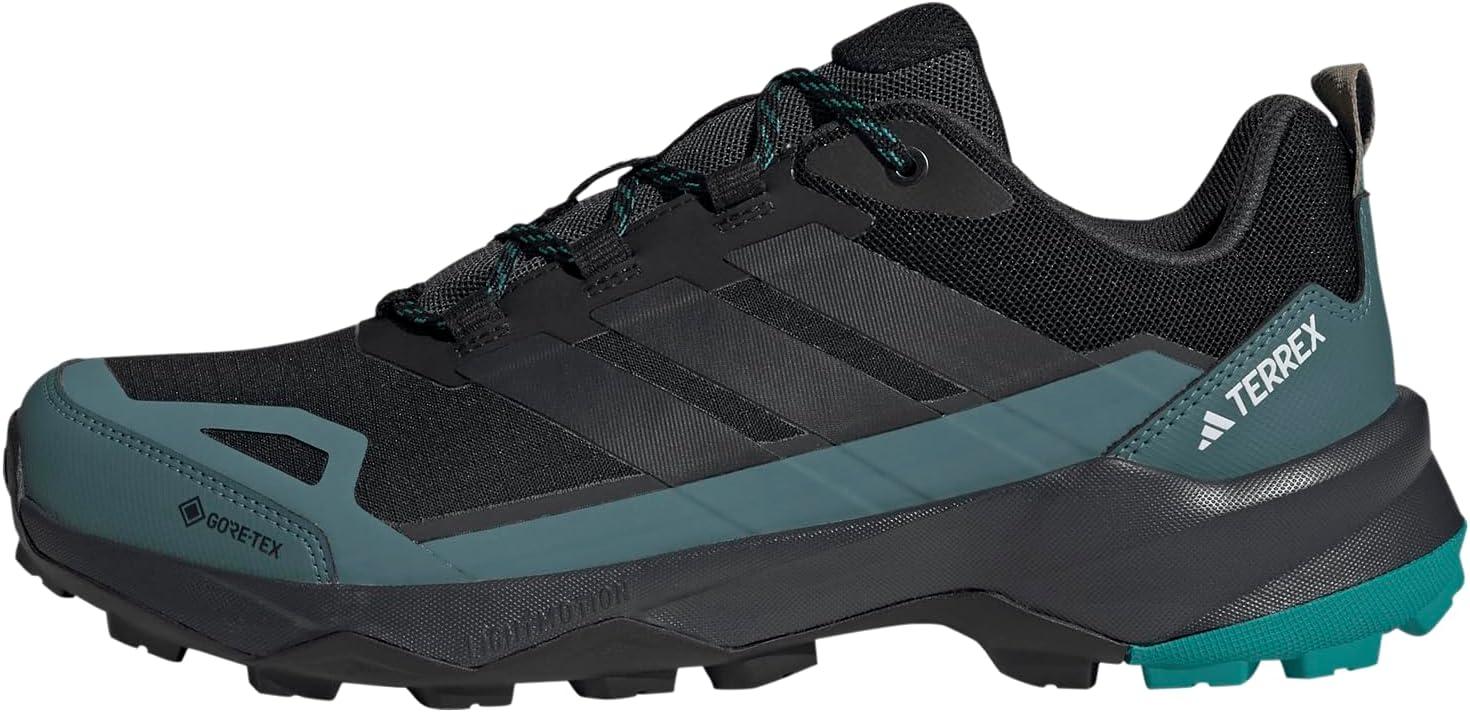 imageadidas Mens Terrex Skychaser Ax5 Goretex Hiking ShoeBlackCarbonPure Teal