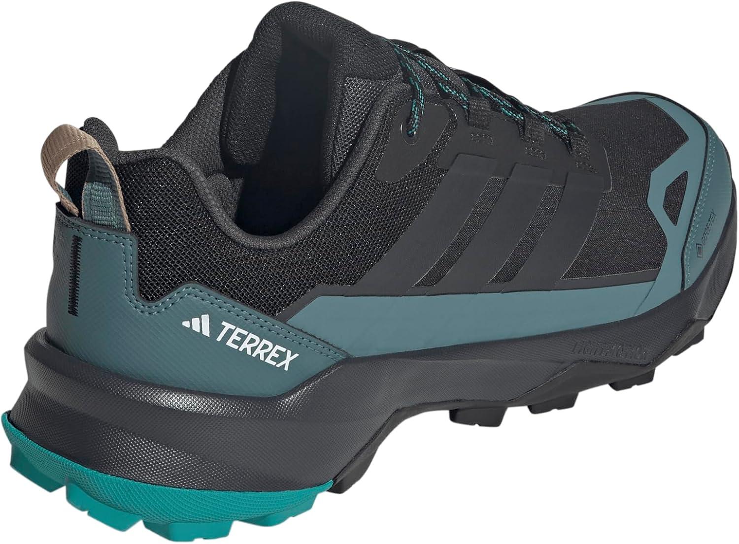 imageadidas Mens Terrex Skychaser Ax5 Goretex Hiking ShoeBlackCarbonPure Teal