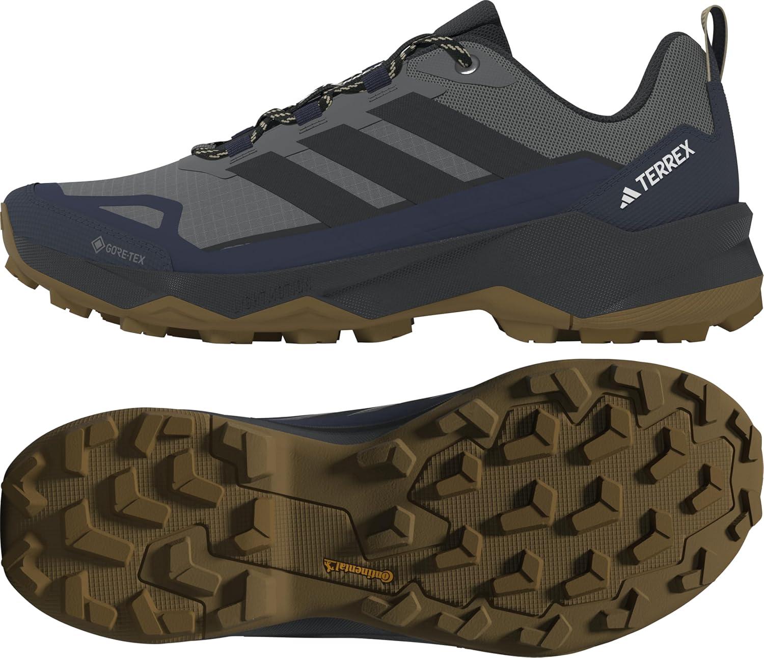imageadidas Mens Terrex Skychaser Ax5 Goretex Hiking ShoeGrey Four Carbon Shadow Navy