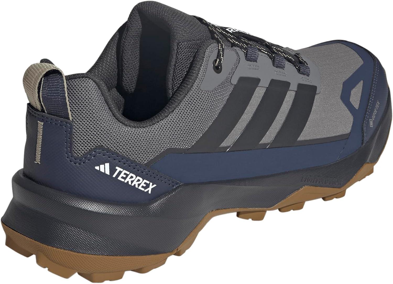 imageadidas Mens Terrex Skychaser Ax5 Goretex Hiking ShoeGreyCarbonShadow Navy