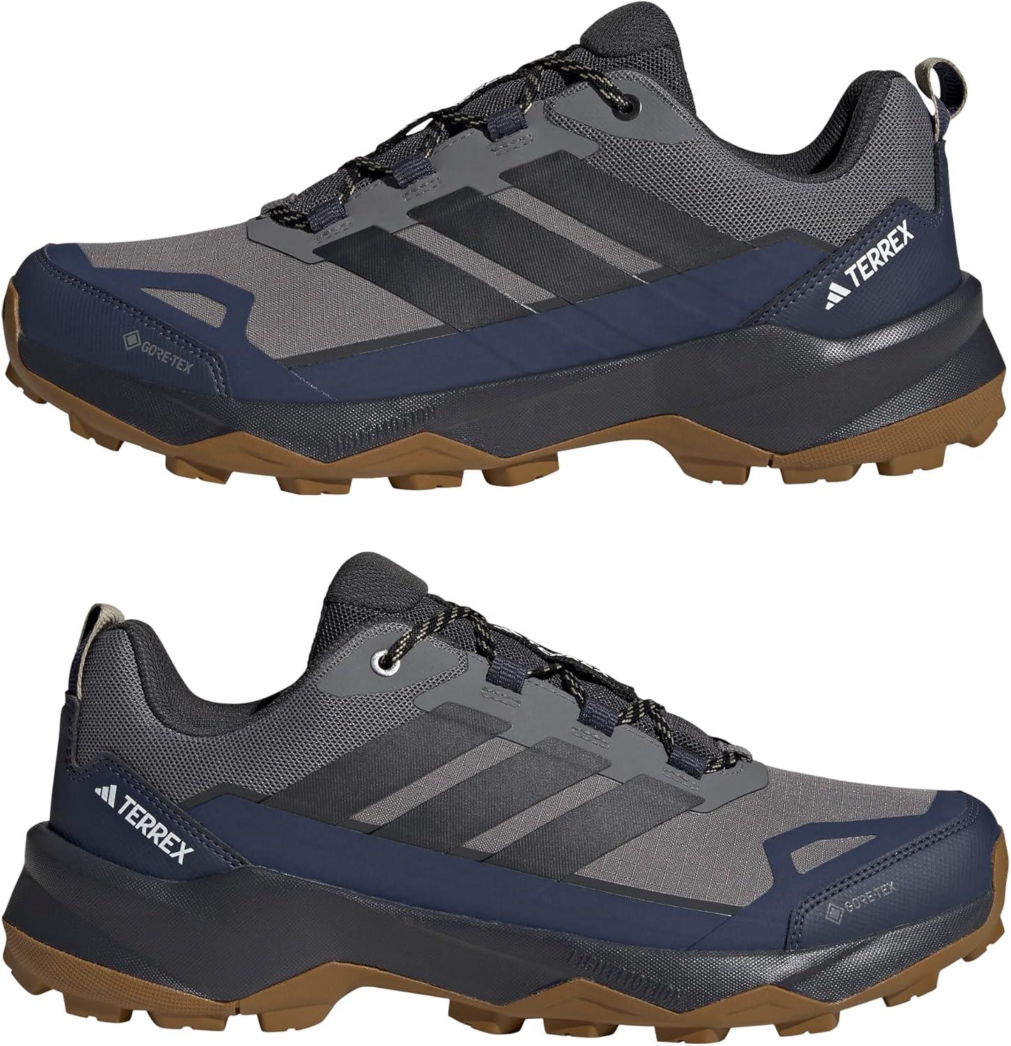 imageadidas Mens Terrex Skychaser Ax5 Goretex Hiking ShoeGreyCarbonShadow Navy