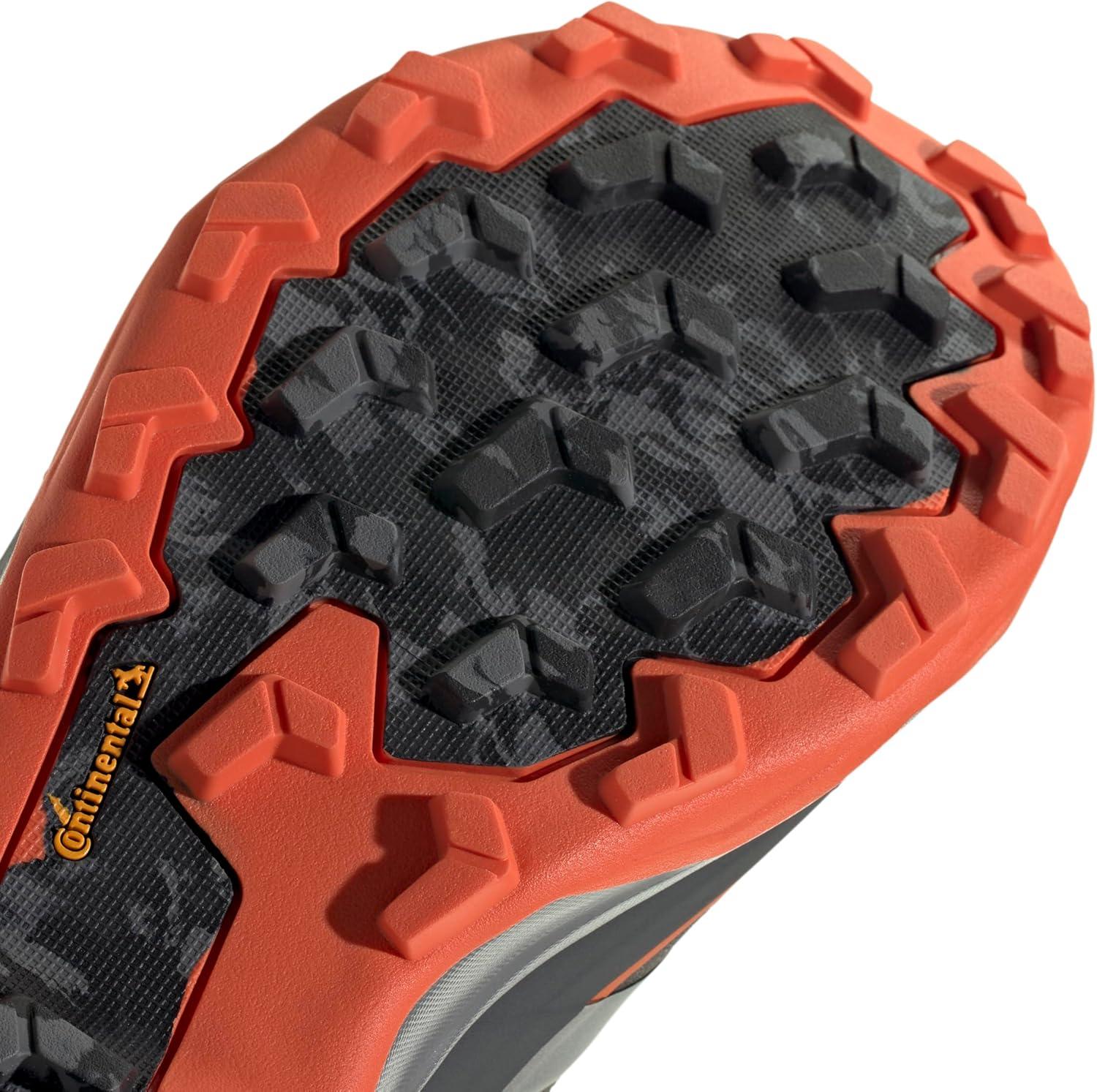 imageadidas Mens Terrex Skychaser Ax5 Goretex Hiking ShoeGreySilver MetallicSemi Impact Orange
