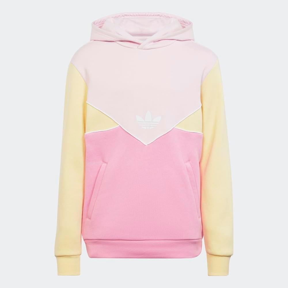 imageadidas Originals Kids Adicolor HoodieClear PinkAlmost YellowBliss Pink
