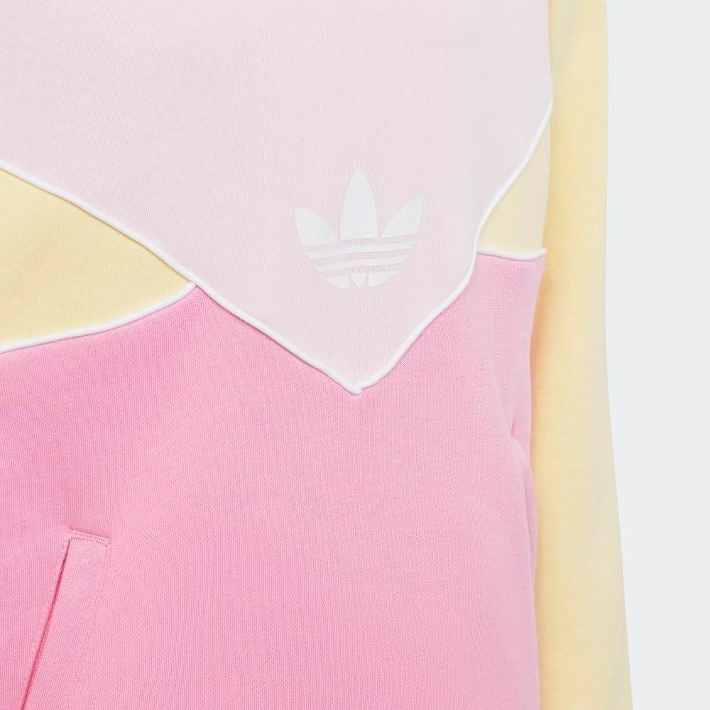 imageadidas Originals Kids Adicolor HoodieClear PinkAlmost YellowBliss Pink
