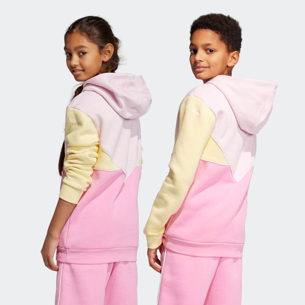 imageadidas Originals Kids Adicolor HoodieClear PinkAlmost YellowBliss Pink