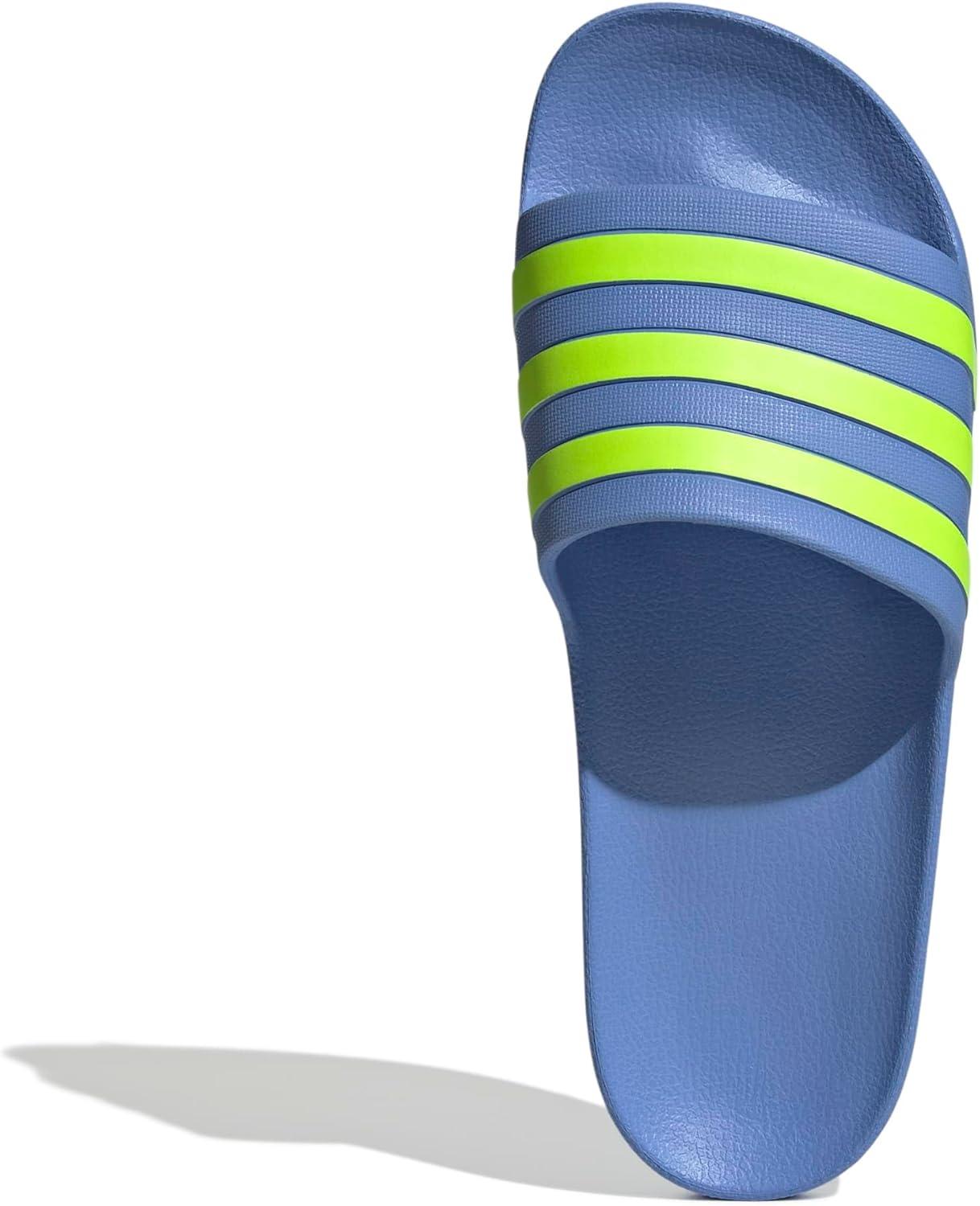 imageadidas Unisex Adult Adilette Aqua SlideBlue FusionLucid LemonBlue Fusion