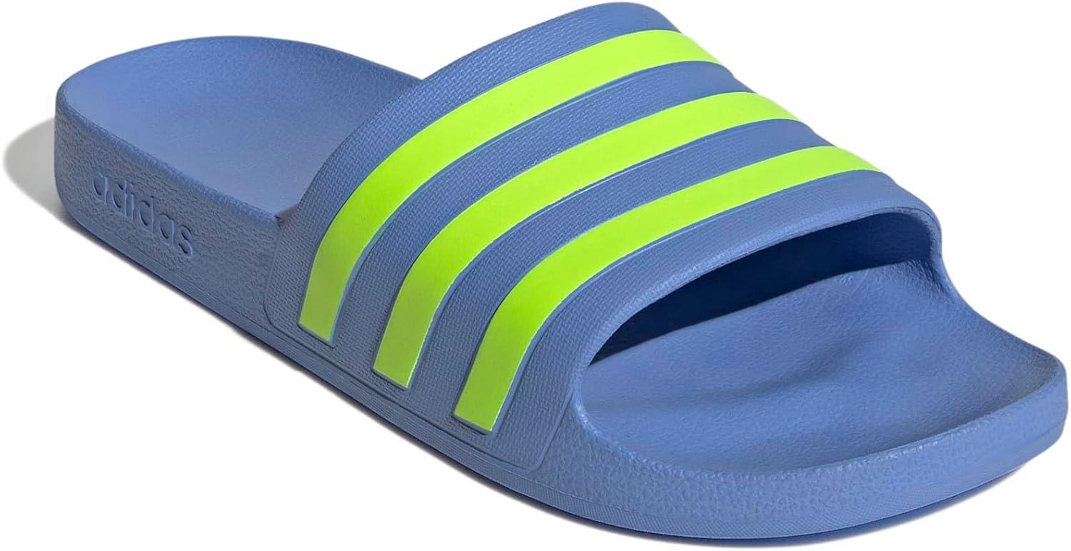 imageadidas Unisex Adult Adilette Aqua SlideBlue FusionLucid LemonBlue Fusion