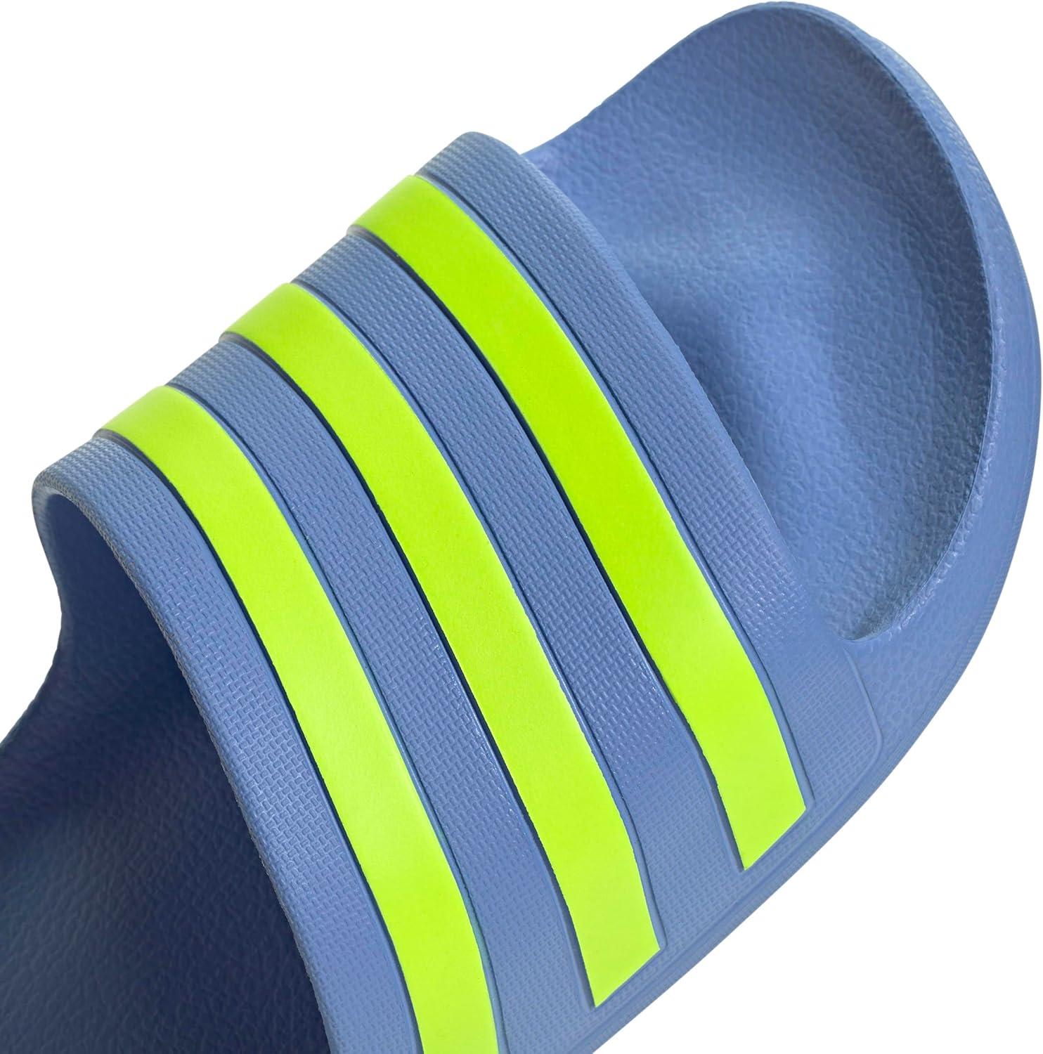 imageadidas Unisex Adult Adilette Aqua SlideBlue FusionLucid LemonBlue Fusion