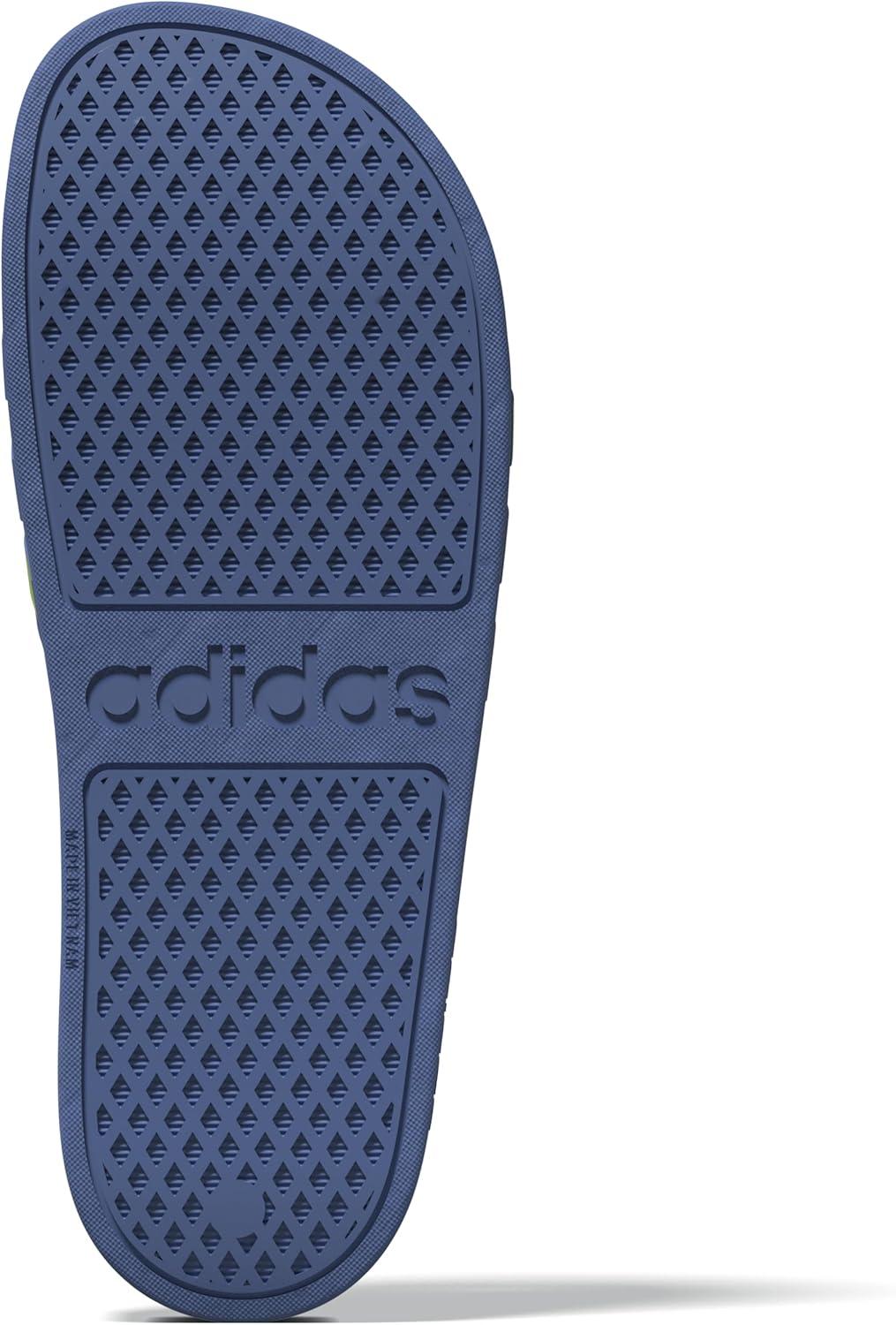 imageadidas Unisex Adult Adilette Aqua SlideBlue FusionLucid LemonBlue Fusion