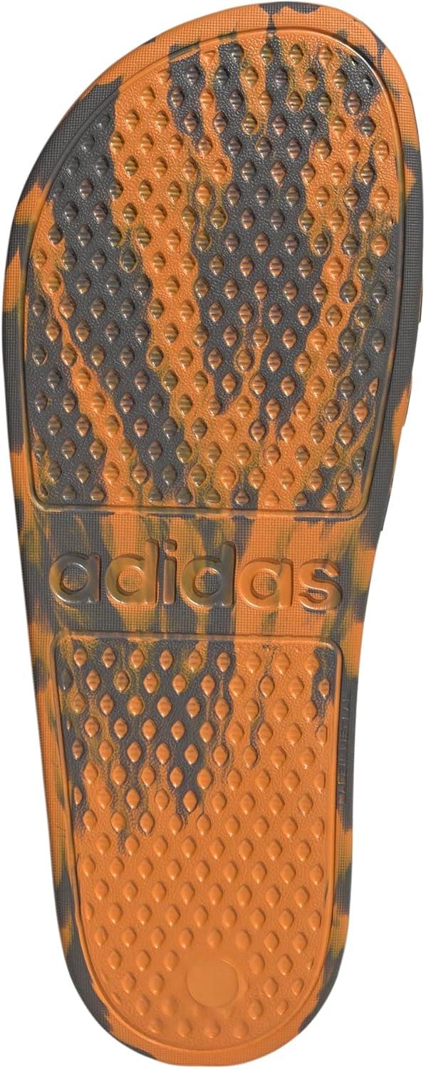 imageadidas Unisex Adult Adilette Aqua SlideCharcoalCore BlackFocus Orange