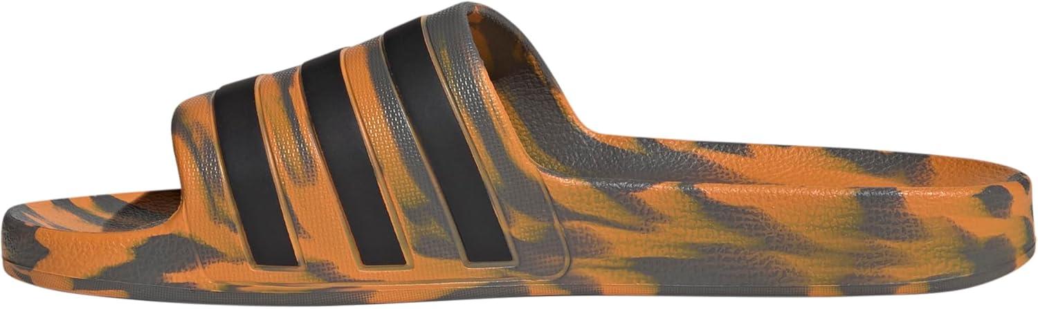 imageadidas Unisex Adult Adilette Aqua SlideCharcoalCore BlackFocus Orange
