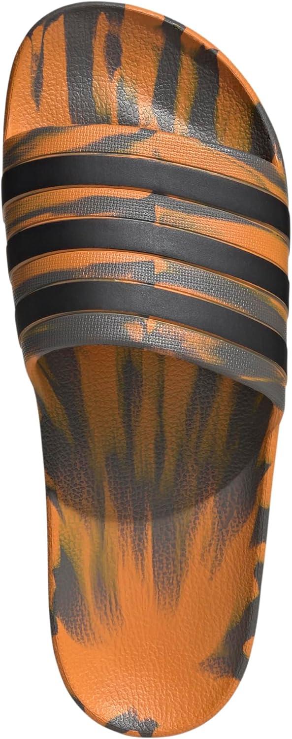 imageadidas Unisex Adult Adilette Aqua SlideCharcoalCore BlackFocus Orange