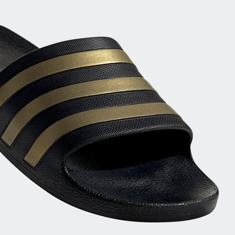 imageadidas Unisex Adult Adilette Aqua SlideCore BlackGold MetallicCore Black