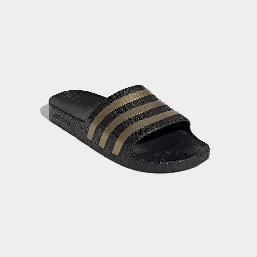 imageadidas Unisex Adult Adilette Aqua SlideCore BlackGold MetallicCore Black