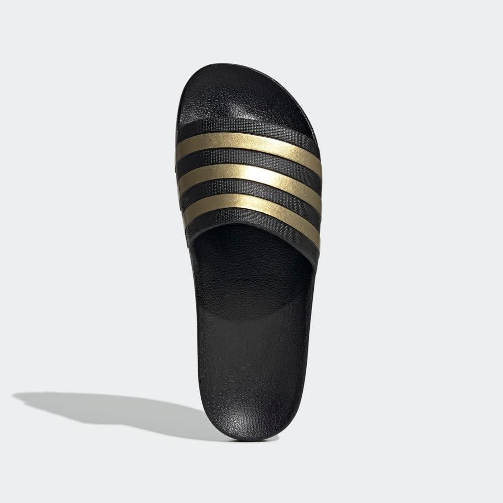 imageadidas Unisex Adult Adilette Aqua SlideCore BlackGold MetallicCore Black