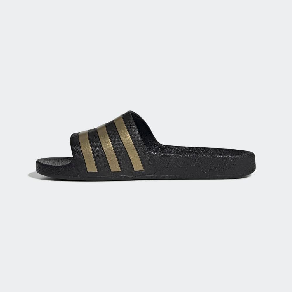 imageadidas Unisex Adult Adilette Aqua SlideCore BlackGold MetallicCore Black