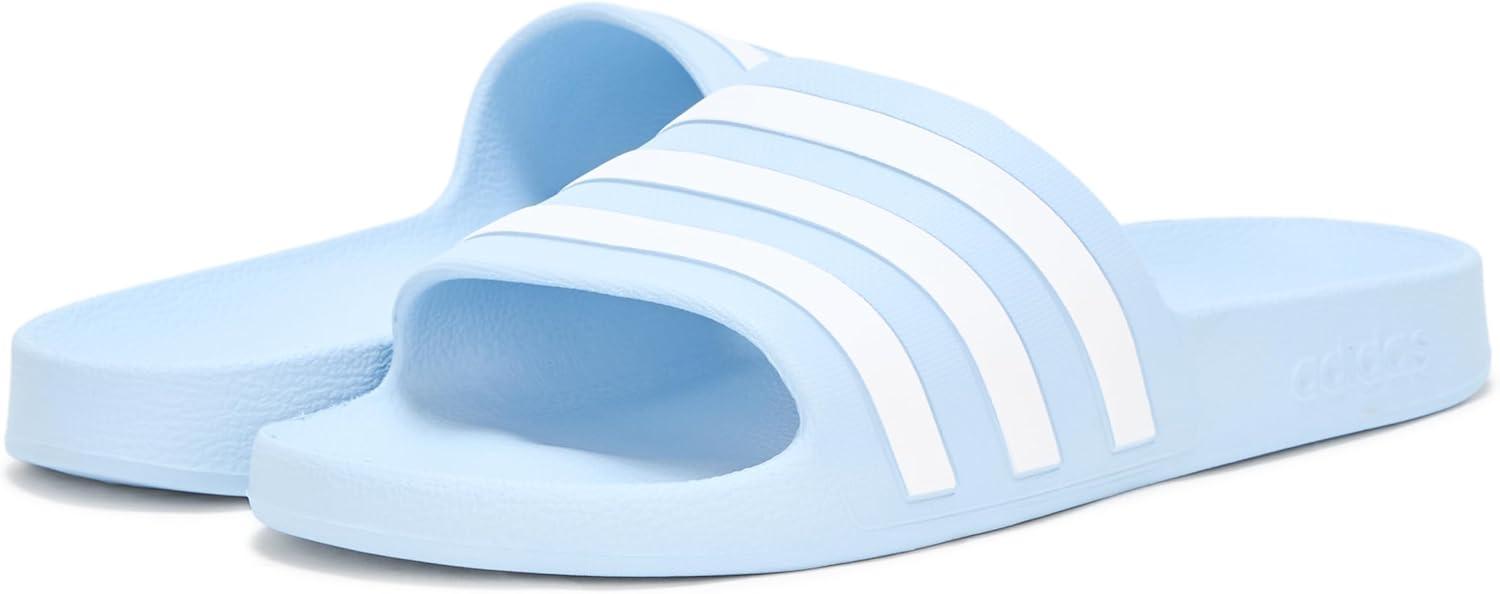 imageadidas Unisex Adult Adilette Aqua SlideGlow BlueWhiteGlow Blue