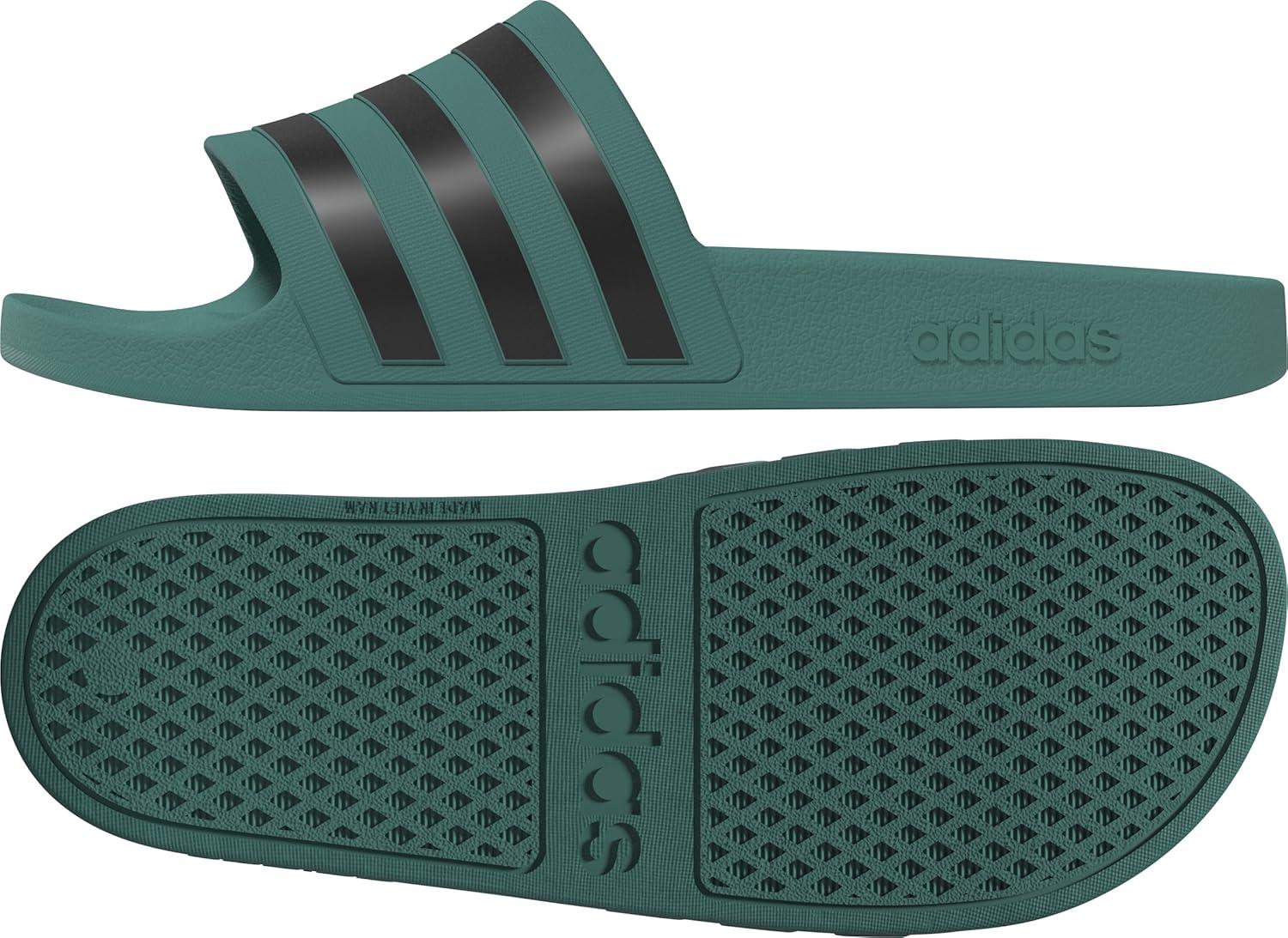 imageadidas Unisex Adult Adilette Aqua SlidePure TealBlackPure Teal