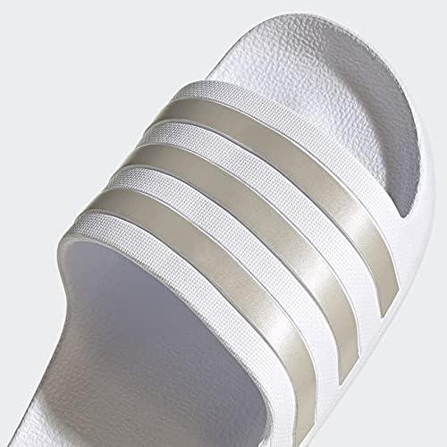 imageadidas Unisex Adult Adilette Aqua SlideWhitePlatino MetWhite