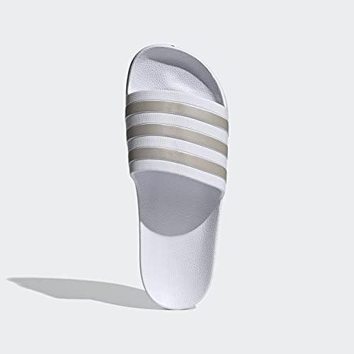 imageadidas Unisex Adult Adilette Aqua SlideWhitePlatino MetWhite