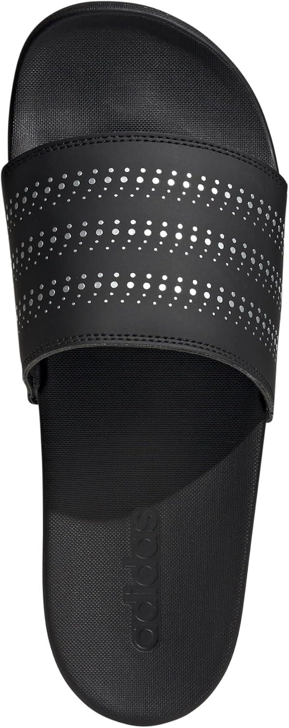 imageadidas Unisex Adult Adilette Comfort SlideBlackSilver MetallicBlack
