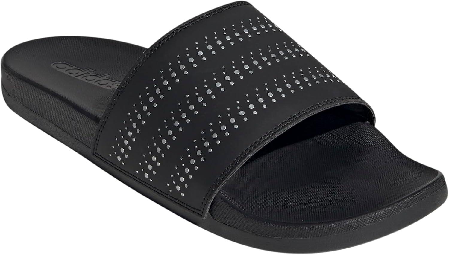 imageadidas Unisex Adult Adilette Comfort SlideBlackSilver MetallicBlack