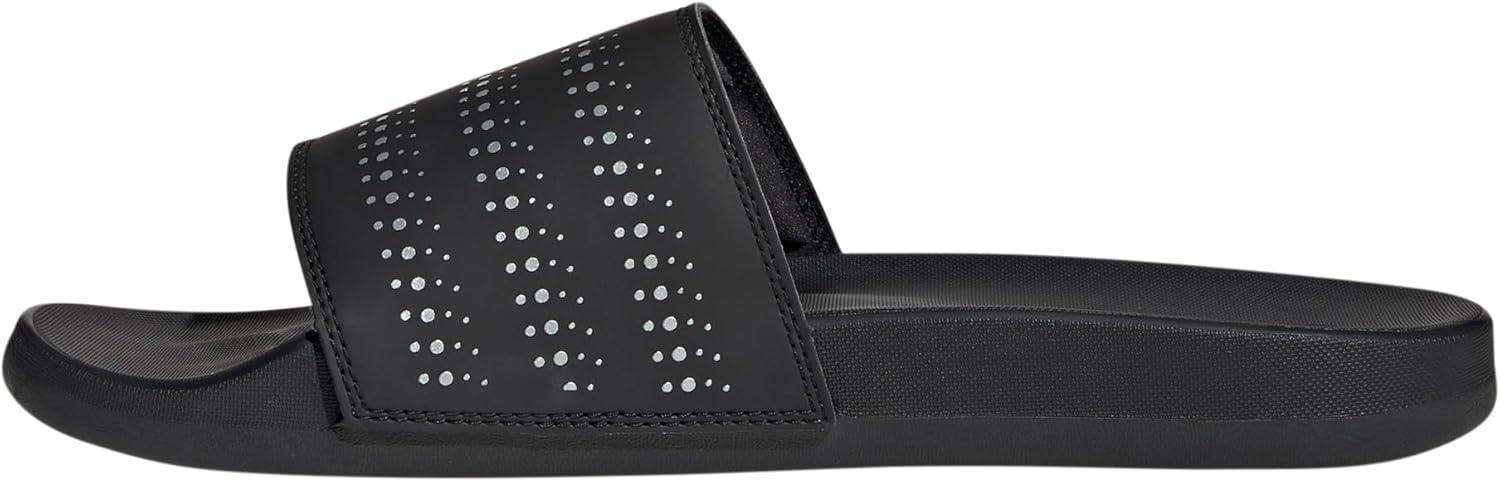 imageadidas Unisex Adult Adilette Comfort SlideBlackSilver MetallicBlack